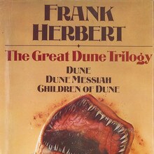 <cite>The Great Dune Trilogy</cite> by Frank Herbert (Book Club Associates, 1979)