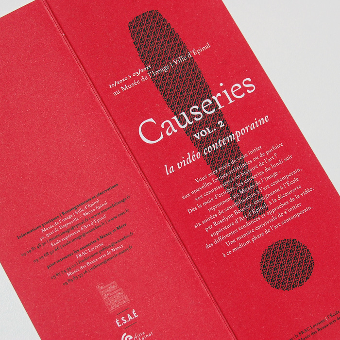 Causeries leaflet, Musée de l’image 6