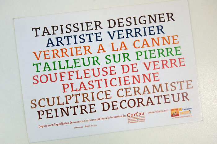Cerfav promotional postcard 2