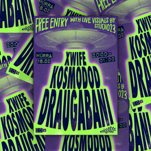 Xwife, Kosmodod and Draugabani at Húrra gig flyer