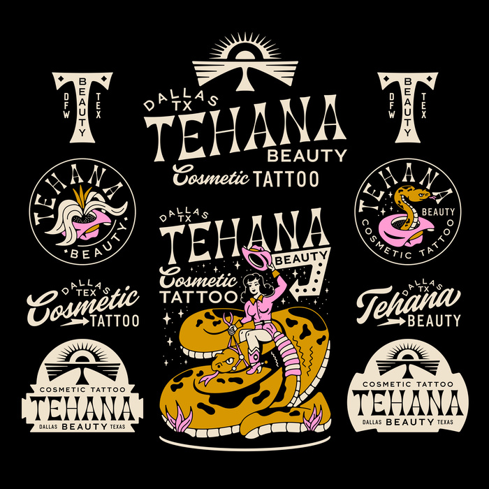 Tehana Beauty visual identity 2