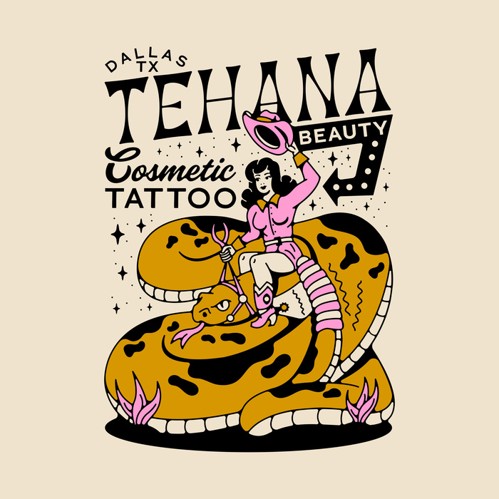 Tehana Beauty visual identity 8