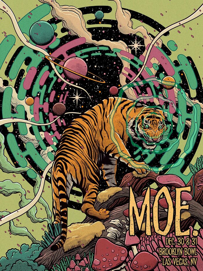 Moe at Brooklyn Bowl concert poster 1