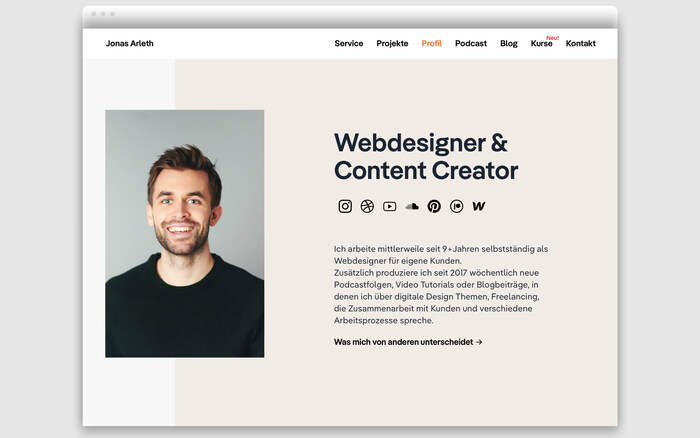 Jonas Arleth personal branding 1