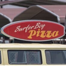 Surfer Boy Pizza logo