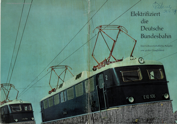 Elektrifiziert die Deutsche Bundesbahn booklet 1