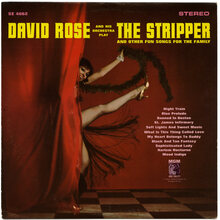 David Rose and His Orchestra – <cite>The Stripper and Other Fun Songs for the Family</cite> album art