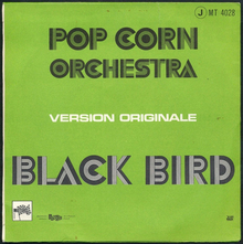 <span>Pop Corn Orchestra</span> – “Pop Corn” / “Black Bird” French single cover