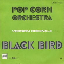 <span>Pop Corn Orchestra</span> – “Pop Corn” / “Black Bird” French single cover
