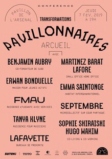 Mutation de la Caserne de Reuilly and Transformations pavillonnaires conferences, Pavillon de l’Arsenal