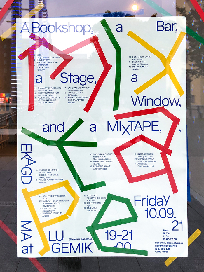 A Bookshop, a Bar, a Stage, a Window, and a Mixtape poster 4