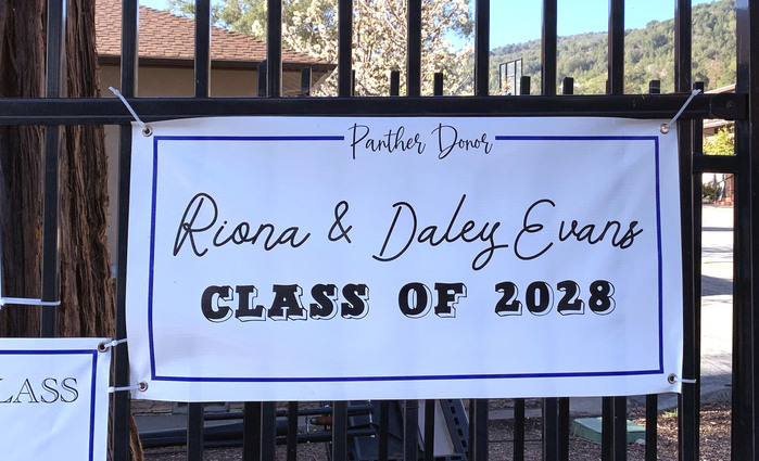 “Class of 2028” banner, Los Gatos, CA