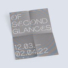 <cite>Of Second Glances</cite> exhibition poster