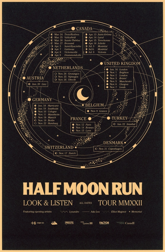 Half Moon Run – Look & Listen tour posters 1