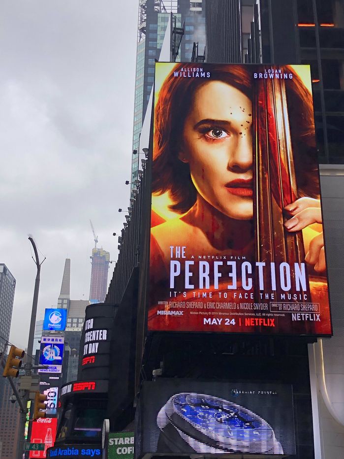 Electronic billboard in Times Square, New York