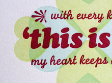“This Is It” valentine card