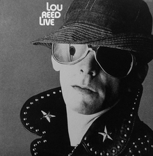 <cite>Lou Reed Live</cite> album art (1975)