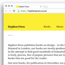 Hyphen Press Website