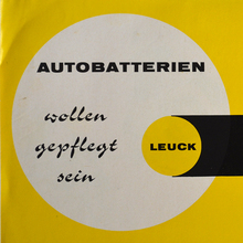 Anmerkung zur Pflege von Leuck Autobatterien