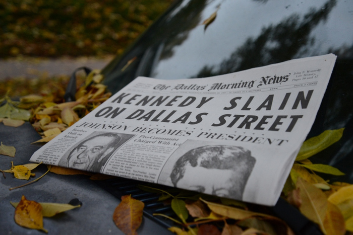 A commemorative reprint of the Nov. 23, 1963 Morning News was distributed on Nov. 5, 2013.