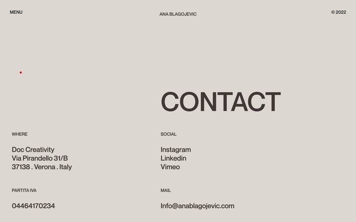 Ana Blagojevic website 7
