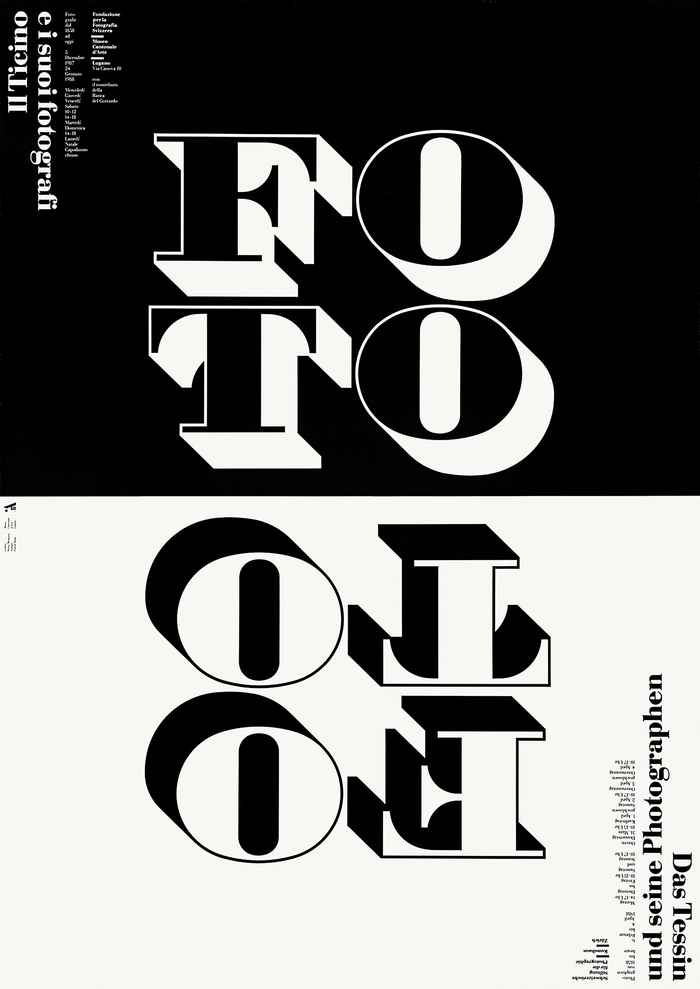 Il Ticino e i suoi fotografi / Das Tessin und seine Photographen exhibition poster