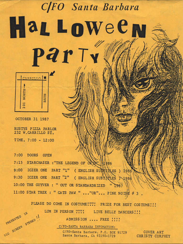 Cartoon/Fantasy Organization Halloween Party flyer 1