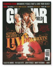 <cite>Guitar World</cite>, Aug. 2021, “Guitar’s Greatest Live Moments”