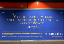 Euronics ads in Milan