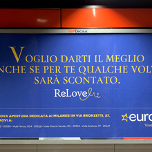 Euronics ads in Milan
