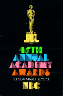 45th Annual Academy Awards poster