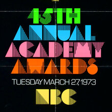 45th Annual Academy Awards poster