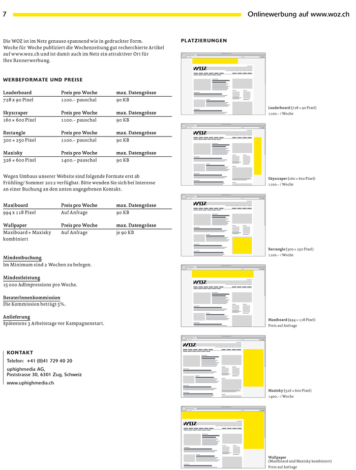 WOZ Die Wochenzeitung (2010–) 9