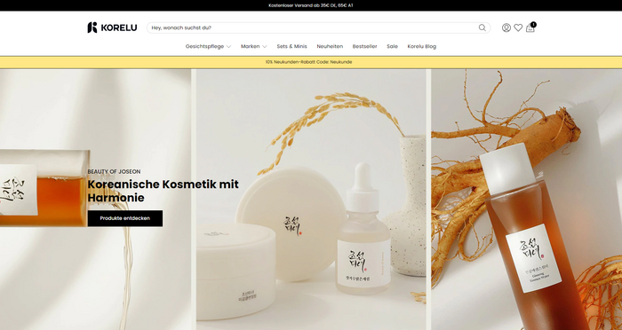 Korelu website redesign 1
