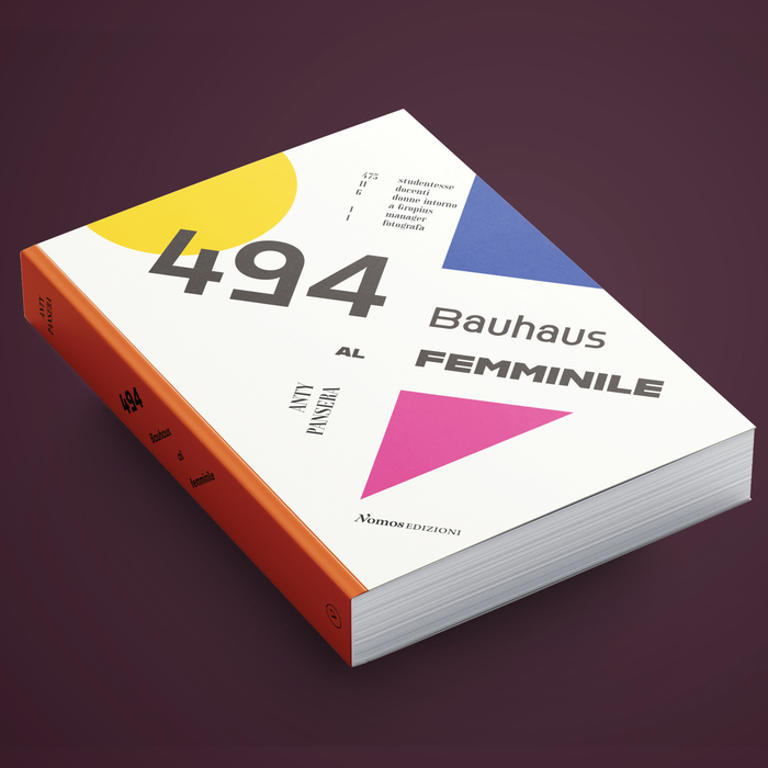 The typographical cover of the book displays many faces in order to recall Bauhaus typography