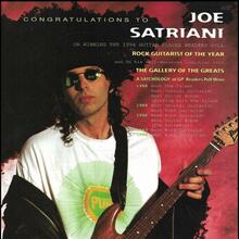 <span><span>“Congratulations to Joe Satriani” ad by </span>DiMarzio</span>