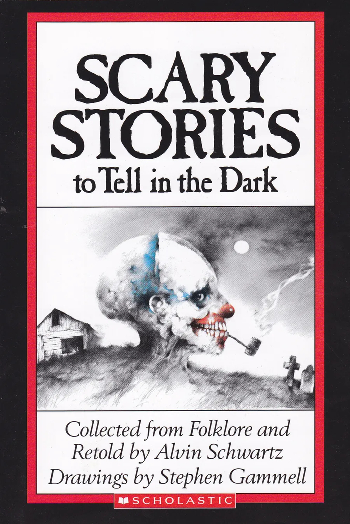 A 1989 edition reprint of the 1981 book Scary Stories to Tell in the Dark