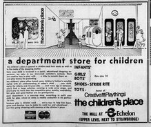 The Children’s Place logo and ad