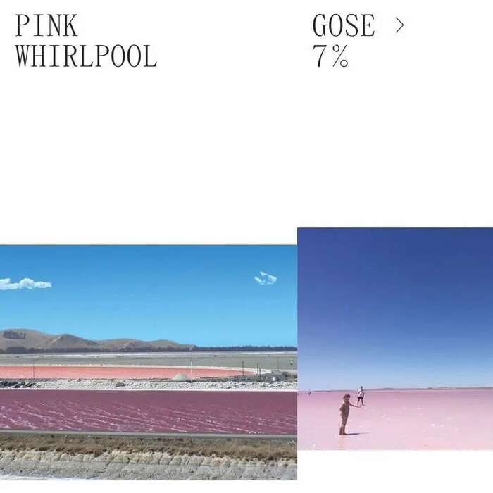 Pink Whirlpool beer label 1
