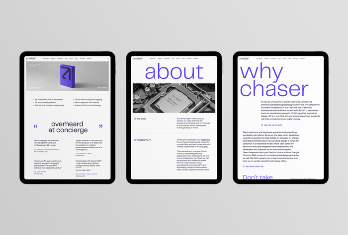 Chaser Systems brand identity 6