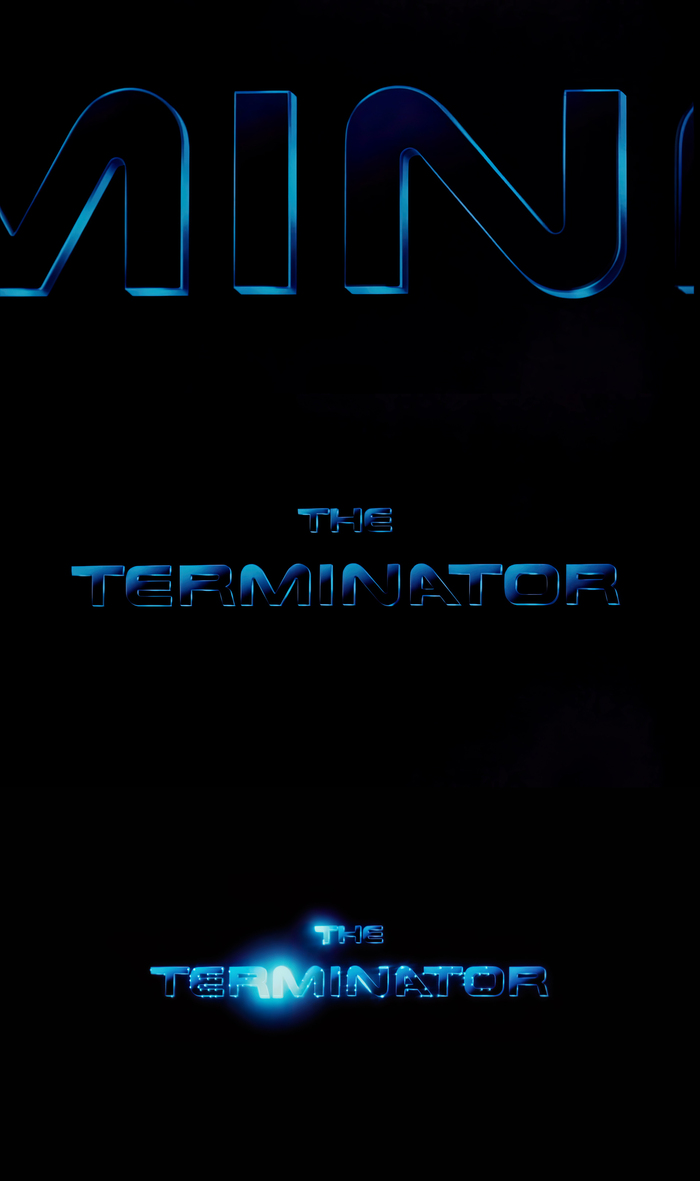 The Terminator (1984) movie logo and opening credits 4