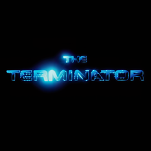 <cite>The Terminator</cite> (1984) movie logo and opening credits