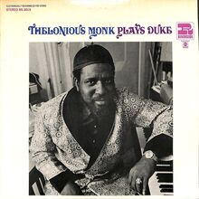 Thelonious Monk – <cite>Plays Duke</cite> album art