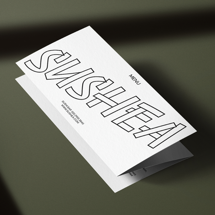 Sushea restaurant identity 3