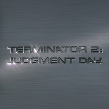 <cite>Terminator 2: Judgment Day </cite>(1991) movie logo and opening credits