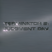 <cite>Terminator 2: Judgment Day </cite>(1991) movie logo and opening credits