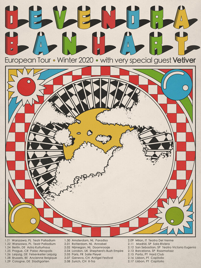 Devendra Banhart European Tour Winter 2020 poster
