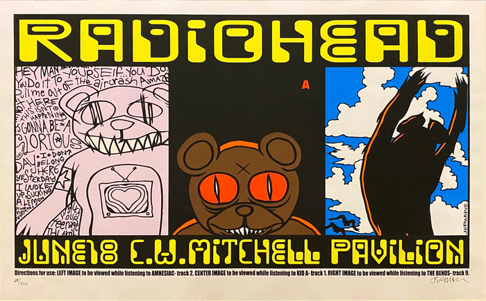 Radiohead at C. W. Mitchell Pavilion concert poster 1