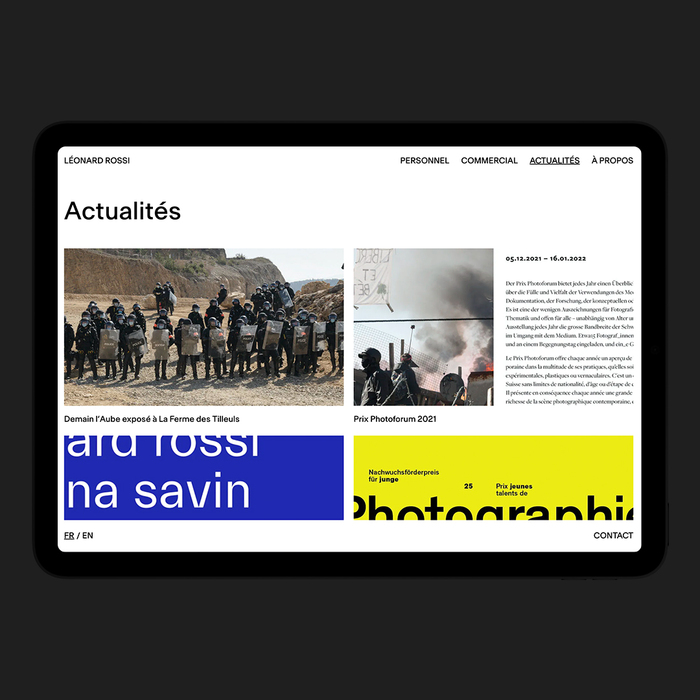 Léonard Rossi website 4