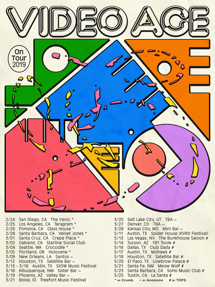 Video Age 2019 tour poster